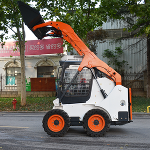 सस्ते स्किड स्टीड डीजल लोडर बाल्टी अलग-अलग अटैचमेंट स्किड स्टीड लोडर - Product Image 5