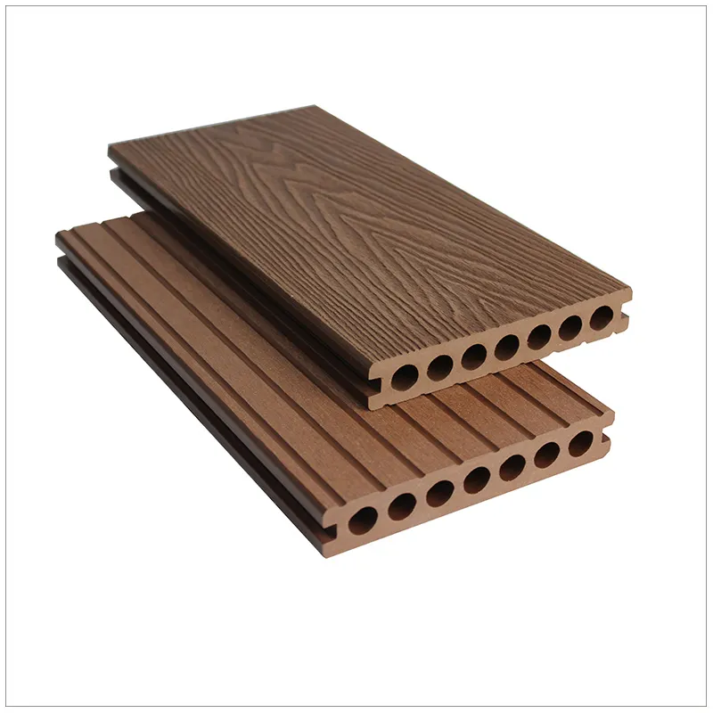 WPC ngoài trời không thấm nước decking tầng bên ngoài WPC decking