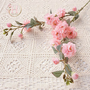 Hesper เทียม9หัว Camellia japonica Mori ดอกไม้อิตาเลียนห้องนั่งเล่นตกแต่งงานแต่งงานอุปกรณ์ประกอบฉากการถ่ายภาพ - Product Image 6