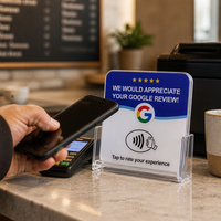 Vorx Tech NTAG213 NFC RFID-Karte mit Mini-Tag und QR-Code für Zugangskontrolle in Geschäften, Salons, Cafés & Hotels