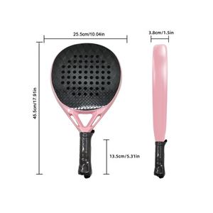 OEM 18K Carbon Fiber Frosted+3D Spin Texture Surface MultiEva Core <strong>Head</strong> <strong>Padel</strong> Racket with Anti-Vibration System for <strong>Pro</strong> Player - Product Image 2