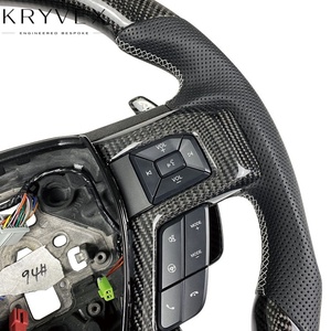 Volante Deportivo Kryvex para F150 2015-2021 de <span class=keywords><strong>Fibra</strong></span> de Carbono y Cuero - Color Personalizable - Product Image 5