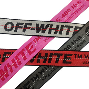 Chất lượng cao tùy chỉnh Emboss deboss Jacquard in logo thân thiện với môi <span class=keywords><strong>Nylon</strong></span> Polyester HT vải cho túi xách giày & may mặc - Product Image 6