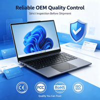 Laptop Bisnis 15.6 Inci Intel I5 FHD IPS Notebook Windows 11 OEM ODM Kustom untuk Kantor