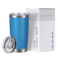Vente en gros Tasse à café et à vin de voyage en acier inoxydable à double paroi de 20oz avec paille Logo personnalisé