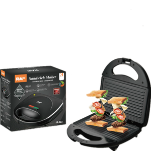 <span class=keywords><strong>Sandwichera</strong></span> Eléctrica RAF de 850W con Doble Calentamiento Antiadherente para Desayunos, Paninis y Tostadas, para Cocina Doméstica, 220-240V - Product Image 1
