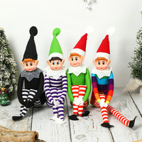 Ours en peluche de Noël en gros, rembourré en coton PP doux, pour la décoration de l'arbre de Noël et la réduction du stress, coffret cadeau