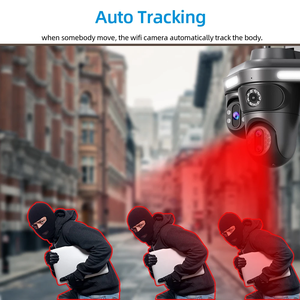 FFvideo 4/5 Objectif 16/20MP Sécurité Sans Fil CCTV Caméra Extérieure 10x Zoom <span class=keywords><strong>360</strong></span> Degrés 3.5 POUCES Coloré Vision Nocturne <span class=keywords><strong>IPC</strong></span> avec Sirène - Product Image 6