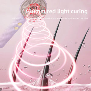 El mejor peine eléctrico para el crecimiento del cabello para uso doméstico con luz roja, tratamiento anticaída, incluye masajeador de cabeza - Product Image 5