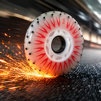 Vente en gros Roue de patin à roulettes Zilon PU LED scintillante 90A Firestone clignotante 80mm 90mm 110mm pour patinage nocturne en ville