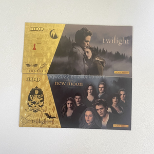 <span class=keywords><strong>Película</strong></span> personalizada The Vampire Diaries plástico 100 billete chapado en oro - Product Image 2