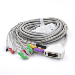 Câble EKG Fukuda <span class=keywords><strong>ME</strong></span> Direct-Connect 10 dérivations pour câble ECG Cardisuny <span class=keywords><strong>KP</strong></span>-500 <span class=keywords><strong>KP</strong></span>-500D - Product Image 4
