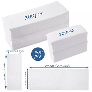 Bandas de beauté jetables personnalisés en gros épilatorias bandes de cire pour le visage non tissé pour l'épilation du visage - Product Image 6