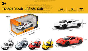 LASIVE TOYS 1:36 lega Sport auto pressofuso auto giocattolo Pullback in lega porta di apertura del veicolo modello di simulazione auto per bambini - Product Image 6