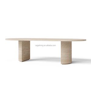 Sageliving Modern Luxury Solid Wood <strong>Dining</strong> Table <strong>Set</strong> with <strong>6</strong> Upholstered <strong>Chairs</strong> for Minimalist <strong>Dining</strong> <strong>Room</strong> Furniture - Product Image 4