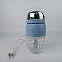 Mini robot culinaire électrique pour bébé, en acier inoxydable, 8 lames, facile à nettoyer, pour la préparation de nourriture pour bébé, viande et légumes