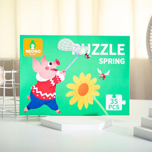 Boîte en carton personnalisée en gros avec impression laminée, puzzles unisexes de 101 à 500 pièces - Product Image 3