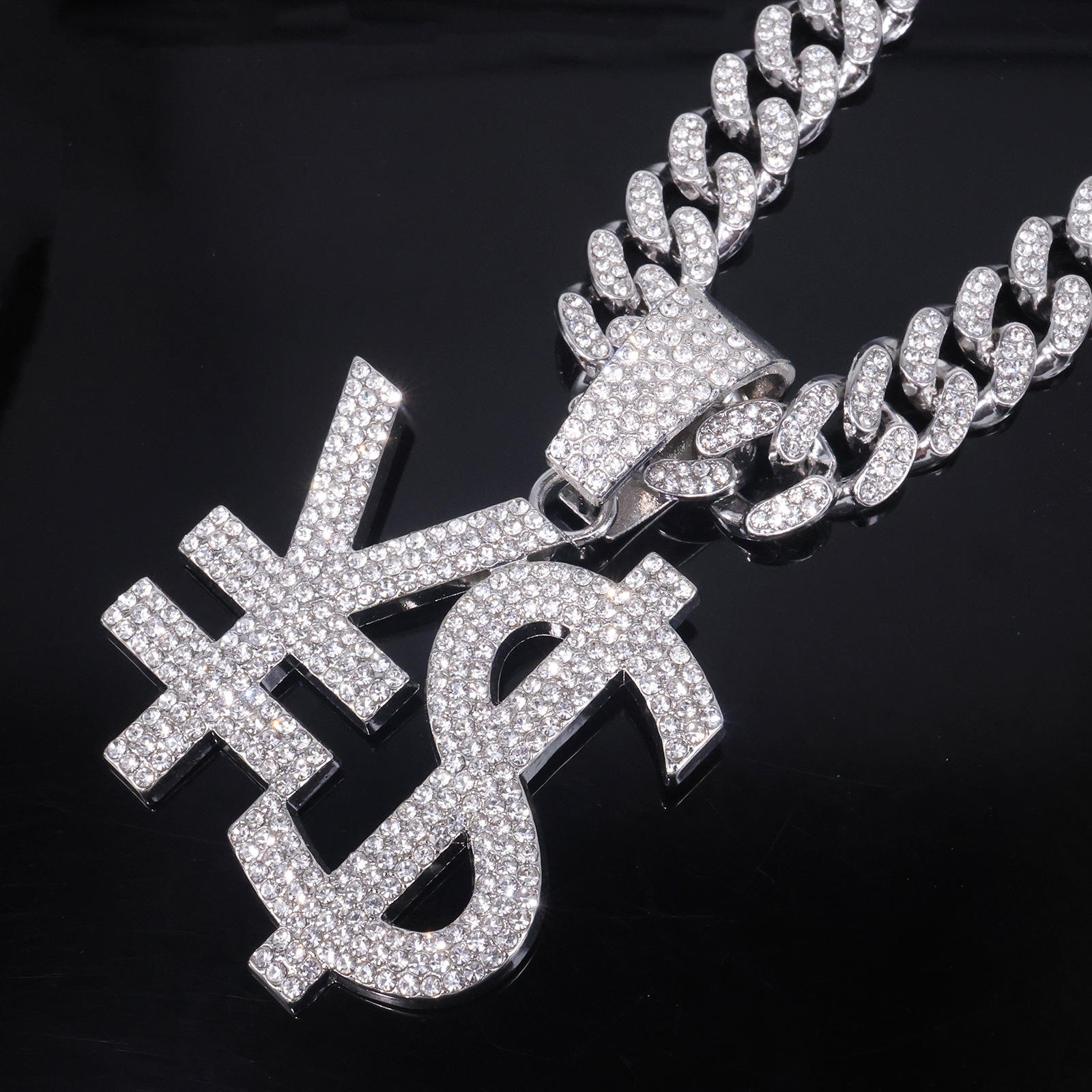 Single pendant silver (usd symbol)