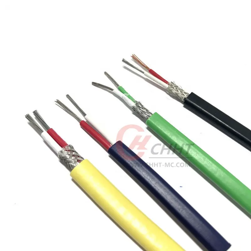 2*12 * 0.3mm PVC絶縁J型黄色熱電対線電気線K型熱電対線