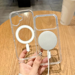 เคสโทรศัพท์ใสแบบแม่เหล็กสำหรับ iPhone 17 Pro เคสโทรศัพท์กันกระแทก TPU สำหรับ iPhone 11 12 13 14 15 16 17 Pro Max - Product Image 4