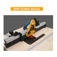 Kit de clôture de table de routeur Tables de routage de système de luxe pour le travail du bois avec port anti-poussière réversible