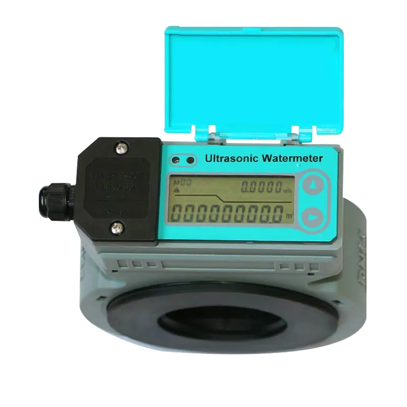 Tai'an Xinhaitai RS485 DC8-24V externe Stromversorgung DN50 digitaler Sandwich-Ultraschall-Wasserflussmeter