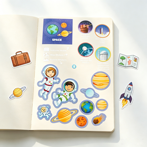 Autocollants en vinyle pour enfants, parfaits pour la décoration de carnets, les projets scolaires, les tableaux de récompenses, les cartes, les activités créatives et éducatives - Product Image 2