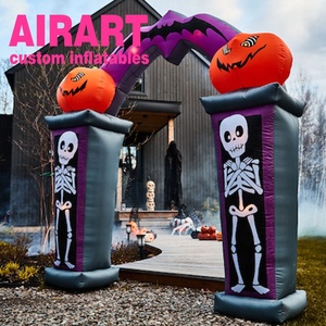 Bền <span class=keywords><strong>Inflatable</strong></span> ma Skull Miệng vòm, di động <span class=keywords><strong>2025</strong></span> Zombie vòm cổng bóng cho Halloween cửa trang trí nội thất - Product Image 4
