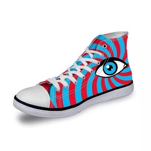 logotipo personalizado deporte de los hombres zapatillas de deporte blanco estrella casuales de las mujeres zapatos de lona - Product Image 6