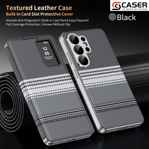 Étui portefeuille en cuir fin pour Samsung S22-26, antidérapant, anti-traces de doigts, protection intégrale, dissipation de la chaleur, résistant à l'usure - Product Image 6