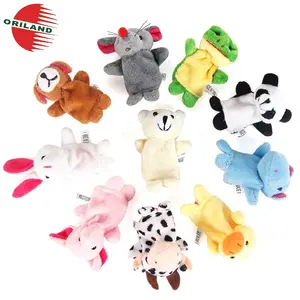 Conjunto de animais de pelúcia, brinquedo interativo fofo de animal de pelúcia com dedo para pai e criança