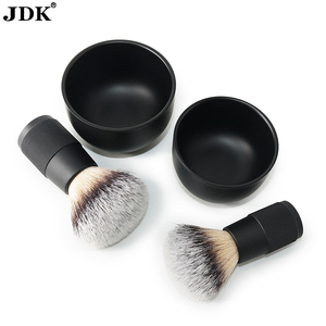 JDK fabbrica diretta da <span class=keywords><strong>barba</strong></span> sapone ciotola nero in acciaio inox metallo per rasatura spazzola - Product Image 5