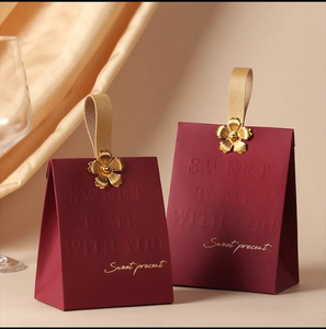 Caja de Papel Especial de Estilo Europeo para Bodas, Bolsa de Regalo para Dulces con Estampado en Relieve y Laminación Brillante y Mate para Azúcar - Product Image 6