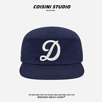 Gorra de Béisbol Bordada con Letra D en Diseño de Pata de Gallo, Gorra Unisex de Ala Plana Estilo Coreano, Gorras Personalizadas al por Mayor de Fábrica