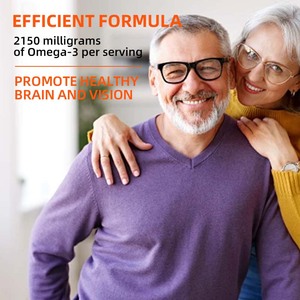 น้ำมัน<span class=keywords><strong>ปลา</strong></span> RxOmega-<span class=keywords><strong>3</strong></span>ที่แข็งแรงเป็นพิเศษแคปซูลแบบนิ่ม2150มก. <span class=keywords><strong>โอ</strong></span><span class=keywords><strong>เม</strong></span><span class=keywords><strong>ก้า</strong></span><span class=keywords><strong>3</strong></span>ต่อการให้บริการสนับสนุนสุขภาพหัวใจส่งเสริมสุขภาพของสมองและวิสัยทัศน์ - Product Image 4