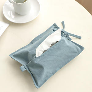 Cotton Road - Funda para caja de pañuelos de algodón puro, color caramelo, portátil, multiusos, para el hogar, el coche, verano 2023 - Product Image 5