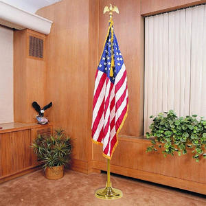 2. 2.6 . Mástil <span class=keywords><strong>de</strong></span> Bandera Estadounidense <span class=keywords><strong>de</strong></span> Acero Inoxidable <span class=keywords><strong>de</strong></span> <span class=keywords><strong>3</strong></span> m con Base <span class=keywords><strong>de</strong></span> <span class=keywords><strong>Madera</strong></span> y Águila Dorada - Product Image 1