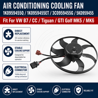 Ventilador de refrigeración de aire acondicionado MANER OE 1K0959455Q 1K0959455ET 3C0959455G 5KD959455 Compatible con VW B7 CC Tiguan GTI Golf MK5 MK6