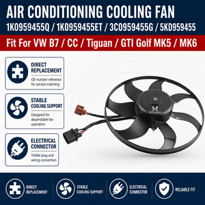 Ventilateur de climatisation MANER OE 1K0959455Q 1K0959455ET 3C0959455G 5KD959455 compatible avec VW B7 CC Tiguan GTI Golf MK5 MK6 - Product Image 4