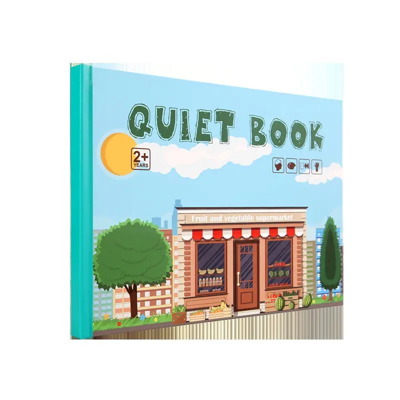 Libro de juguete de pasta silenciosa para niños, paquete de material hecho a mano con pegatinas para bebés, juguete educativo para niños
