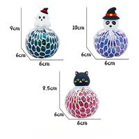 En gros, Jouet anti-stress à presser en forme de boule de raisin, pour Halloween, Noël et les fêtes, avec fonction couineuse, cadeau
