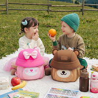 Nouveau design, sac d'école en néoprène à motifs de dessins animés mignons, fermeture éclair, échantillon gratuit, pour enfants de 3 à 6 ans
