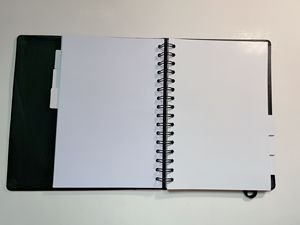 Cuaderno de cuero PU con espiral <span class=keywords><strong>oculta</strong></span>, cuaderno de tapa dura con banda elástica e índice interno, venta al por mayor - Product Image 5