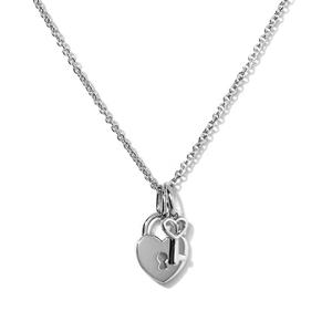 Milskye חברה מתנת יום הולדת נקבה מנעול תליון תכשיטי לב בצורת מנעול מפתח שרשרת נשים - Product Image 5