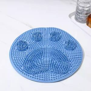 Room Bathroom Bath Rub <b>Feet</b> Brush Silicone Back Massage with Suction Silicone Exfoliating Brushes Body <b>Scrubber</b> for <b>Shower</b> - Product Image 2