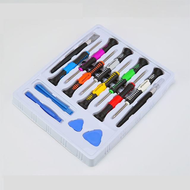 16 in 1 Precision Screwdriver Pry Opening Tool Disassemble Tool Set for Cell Phone Tablet Computer Repairing