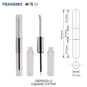 Double Ended Lipgloss Tube Press Bottle Lipstick Unique Lipstick Tube Plastic Tube for Lipgloss - Product Image 2