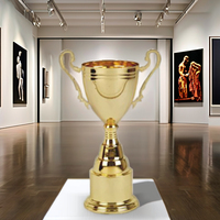 Trophée personnalisé en métal imprimé UV artisanat trophée de coupe nouveau bronze doré fer laiton sport Logo modèle Souvenirs