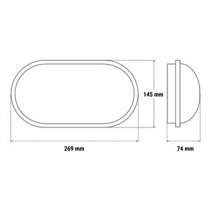 Lampada LED Beghelli, Larghezza 8 cm, Altezza 15 cm, Profondità 27,5 cm, per Aree Comuni - Product Image 5