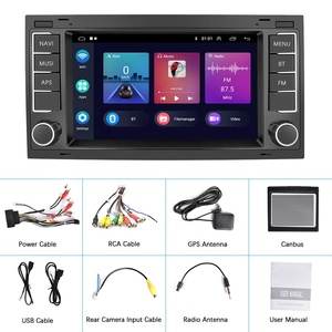 Podofo 2 + 64GB 7 ''Android Car Radio Auto Carplay Autoradio GPS WIFI FM RDS HIFi pour VW/Touareg/Transporter/Multivan 2004-2009 - Product Image 6
